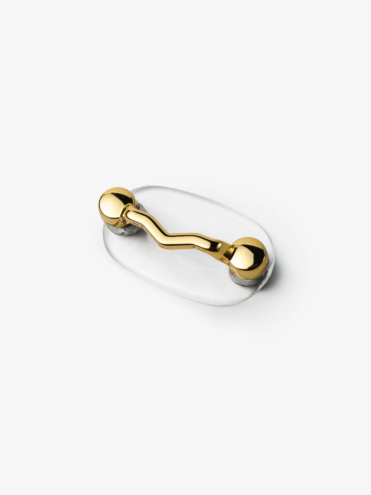 MagTag Classic Ouro montado, em ângulo