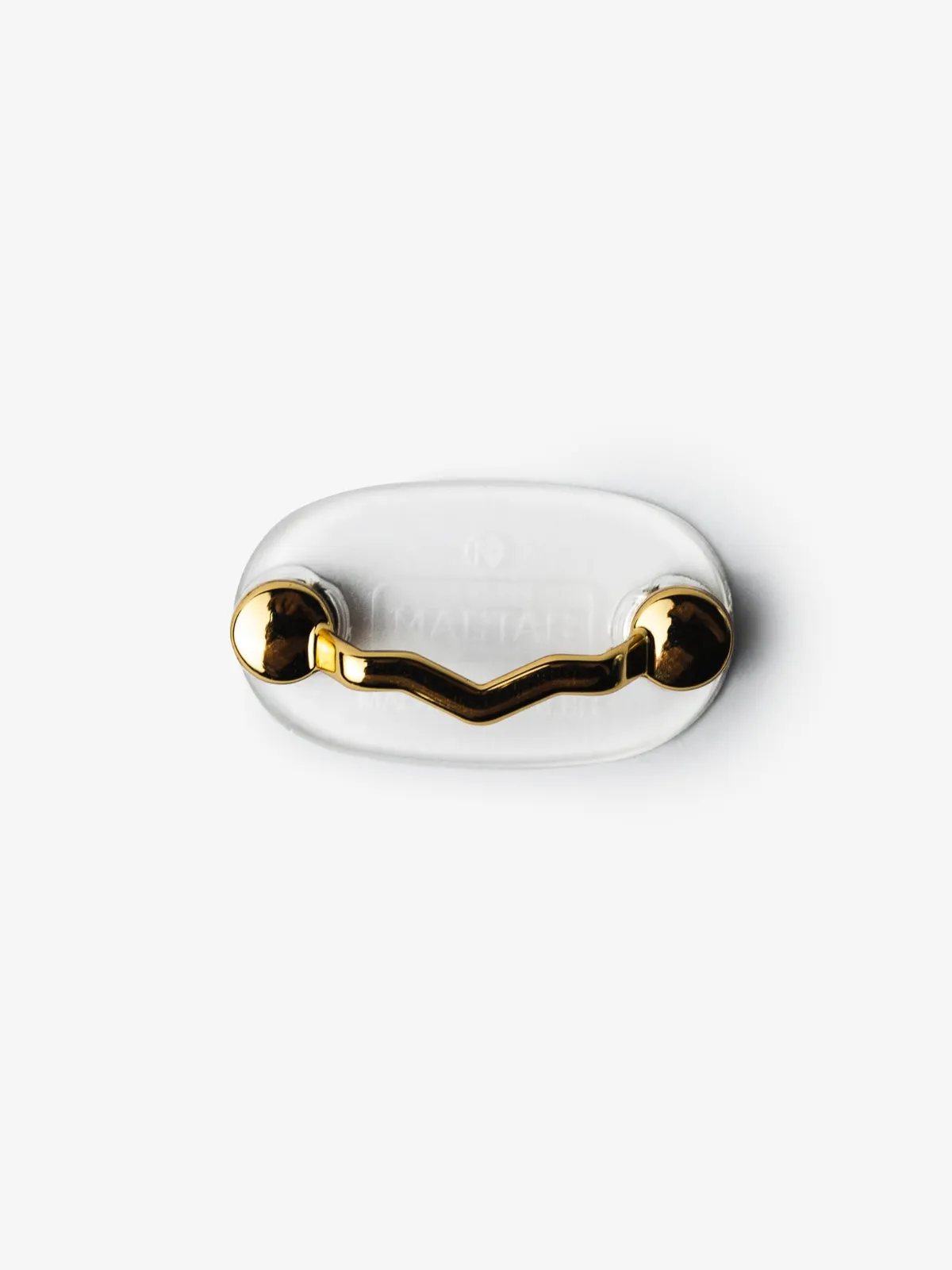 MagTag Classic Ouro montado, visto de frente